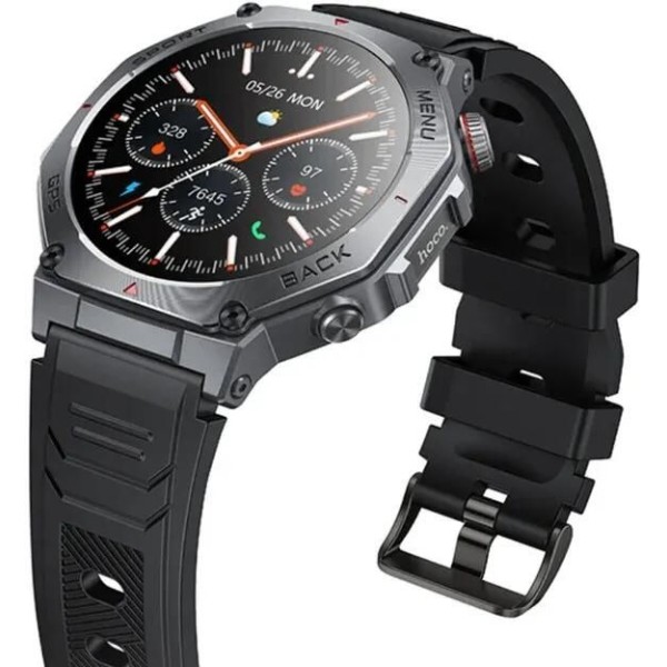 Фото - Смарт-часы HOCO Y37 AMOLED 36mm 520 mAh GPS lack (6942007666046)