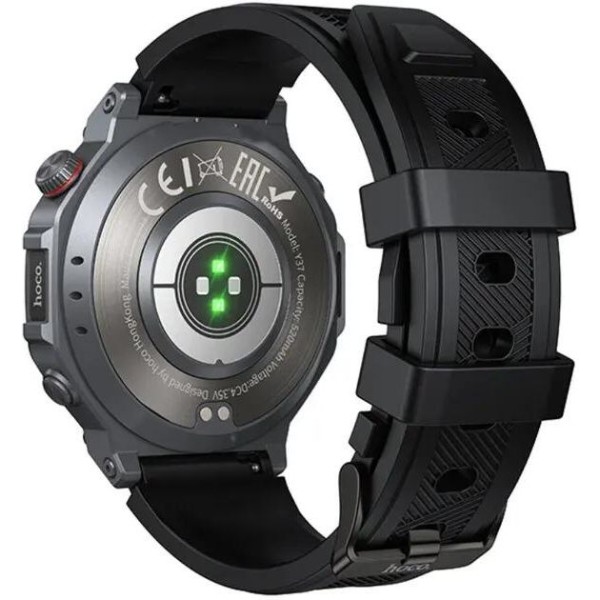 Фото - Смарт-часы HOCO Y37 AMOLED 36mm 520 mAh GPS lack (6942007666046)