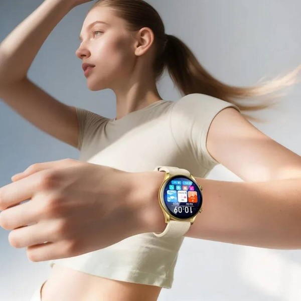 Фото - Смарт-годинник HOCO Y38 AMOLED 36mm 300 mAh Gold (6942007672061)
