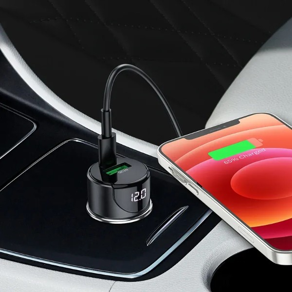 Фото - Автомобильное зарядное устройство HOCO Z42 PD20W+QC3.0 Metal Gray (6931474742551)