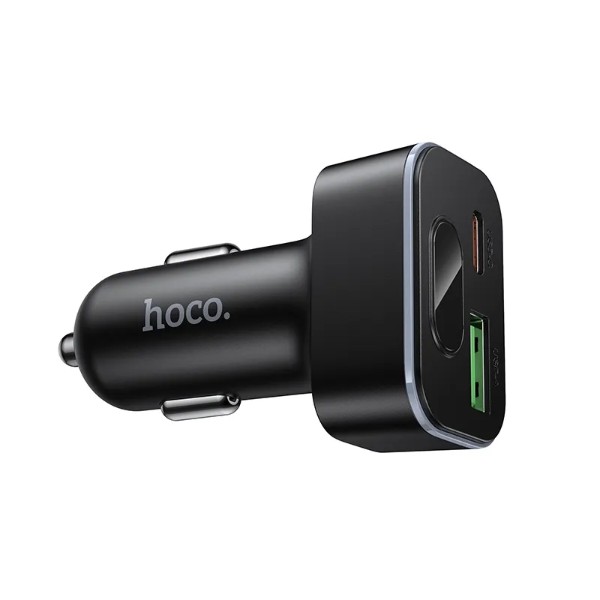 Фото - Автомобильное зарядное устройство HOCO Z63B Barry 48W dual port PD30W+QC3.0 (6942007666244)