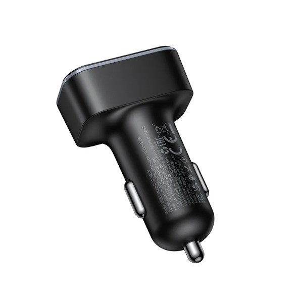 Фото - Автомобильное зарядное устройство HOCO Z63B Barry 48W dual port PD30W+QC3.0 (6942007666244)