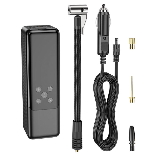 Фото - Автокомпресор HOCO ZP5 May smart air pump Black (6931474795526)