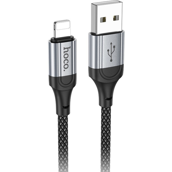 Фото - Кабель HOCO X102 Fresh charging data cable iP Black (6942007608756)
