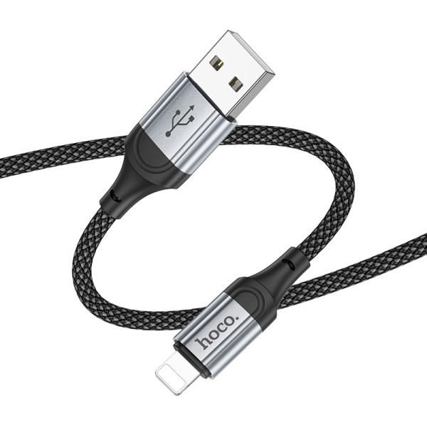Фото - Кабель HOCO X102 Fresh charging data cable iP Black (6942007608756)