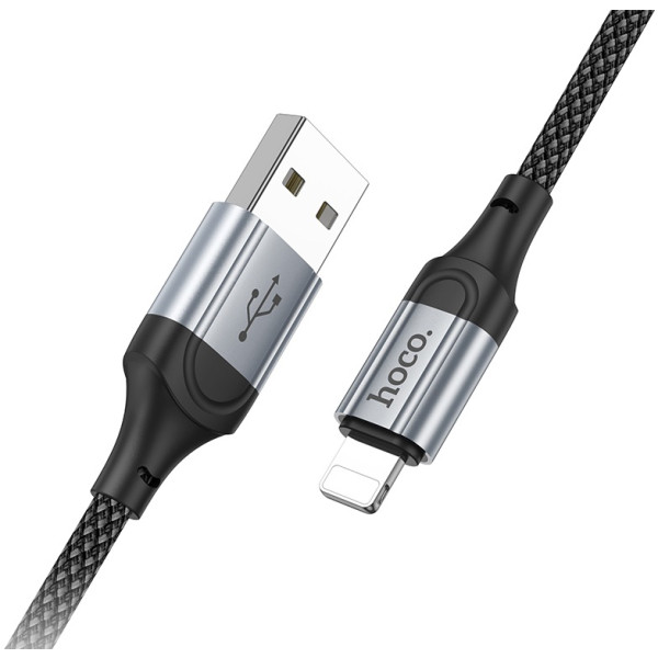 Фото - Кабель HOCO X102 Fresh charging data cable iP Black (6942007608756)
