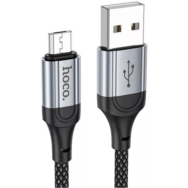 Фото - Кабель HOCO X102 USB to Micro 2.4A, 1m Black (6942007608763)