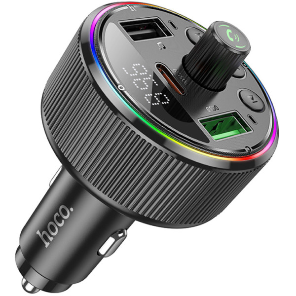 Фото - FM модулятор HOCO E82 PD30W+QC3.0 car BT Black (6942007620642)