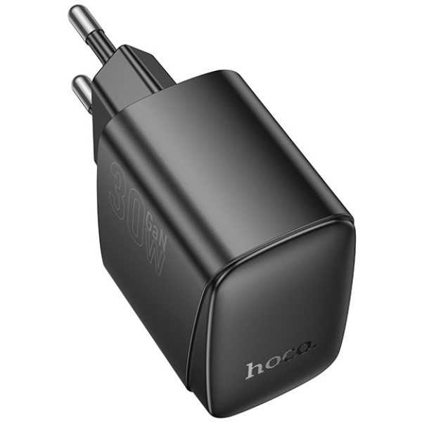 Фото - Мережевий зарядний пристрій HOCO CS61A Bright PD30W+QC3.0 (EU) Black (6942007638425)