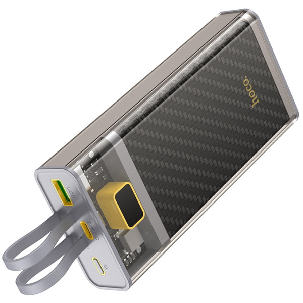 Фото - Батарея мобільна HOCO J104A Discovery edition 22.5W fully compatible power bank with cable 20000mAh Gray (6931474788962)