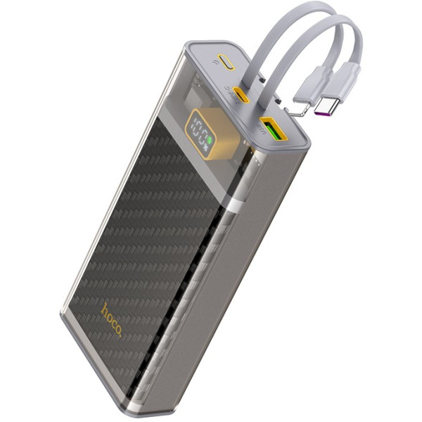 Фото - Батарея мобільна HOCO J104A Discovery edition 22.5W fully compatible power bank with cable 20000mAh Gray (6931474788962)