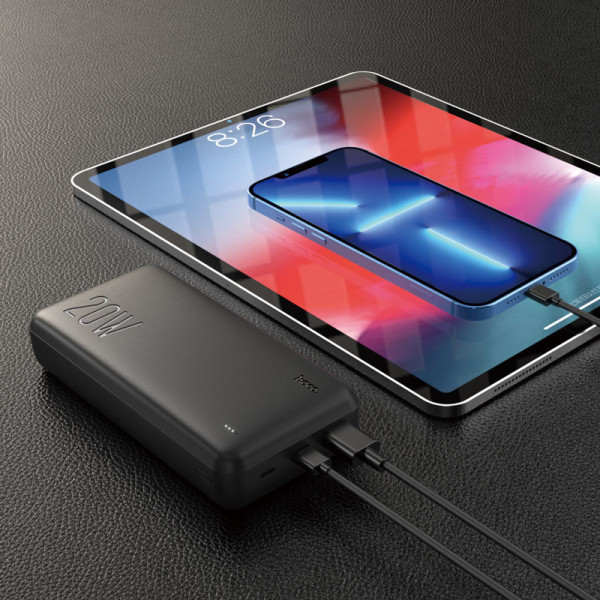 Фото - Батарея мобільна HOCO J87A Tacker PD20W+QC3.0 20000mAh Black (6931474761033)