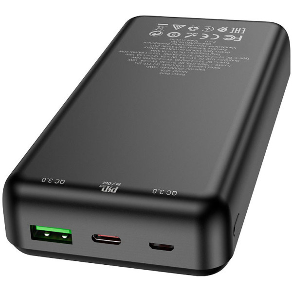 Фото - Батарея мобільна HOCO J87A Tacker PD20W+QC3.0 20000mAh Black (6931474761033)
