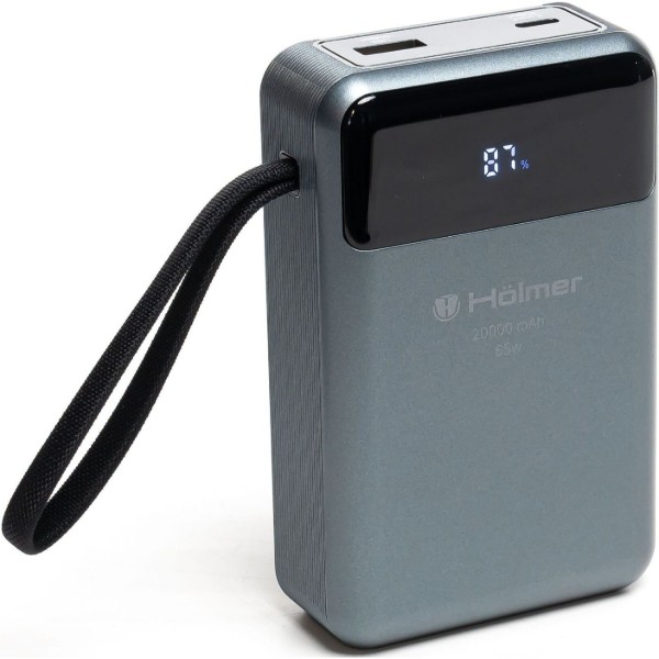 Фото - Батарея мобильная Holmer Hippo 20000 mAh 65W Type-C Black (NRG-03) Фото - Батарея мобильная Holmer Hippo 20000 mAh 65W Type-C Black (NRG-03)