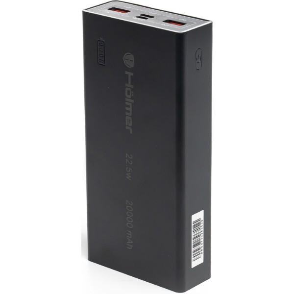 Фото - Батарея мобильная Holmer Rabbit 20000 mAh 22.5W Type-C Black (NRG-01)