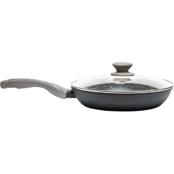 Фото - Сковорода універсальна Holmer Star Chef Granite Premium 28 см (FP-22328-SWMGBL)