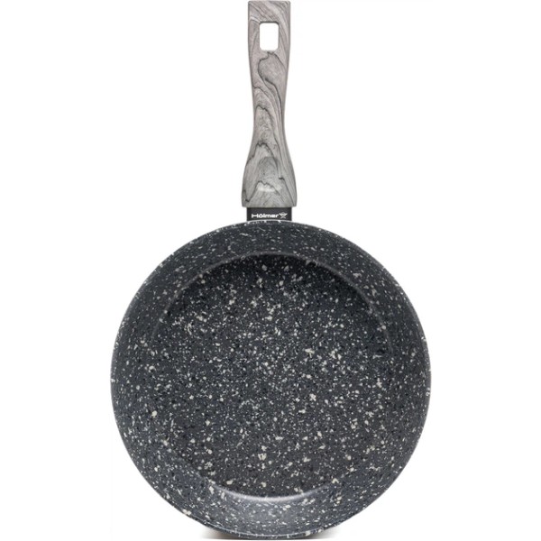 Фото - Сковорода універсальна Holmer Star Chef Granite Premium 28 см (FP-22328-SWMGBL)