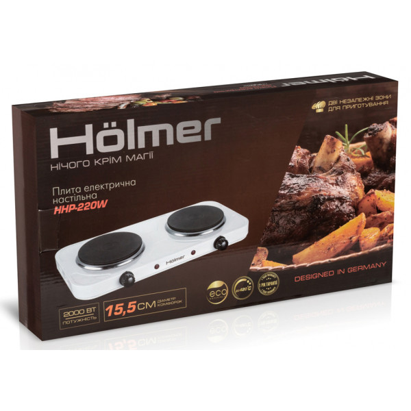 Фото - Уцінка - Плита електрична настільна Holmer HHP-220W