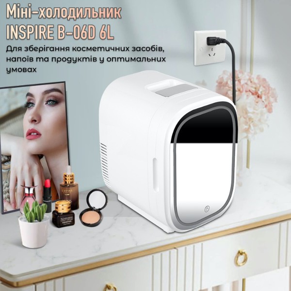 Фото - Холодильник для хранения косметики INSPIRE B-06D 6L White