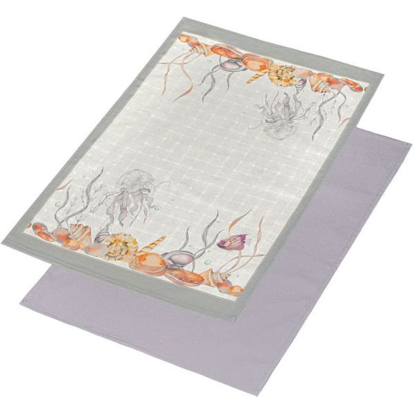 Фото - Набір рушників Home Line 40Х60 МОРСЬКИЙ СВІТ лавандовий (196683)