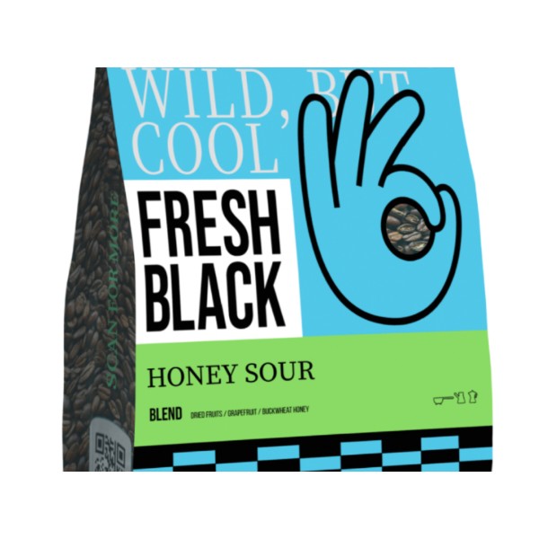 Фото - Кофе в зернах Fresh Black blend Honey Sour 1кг