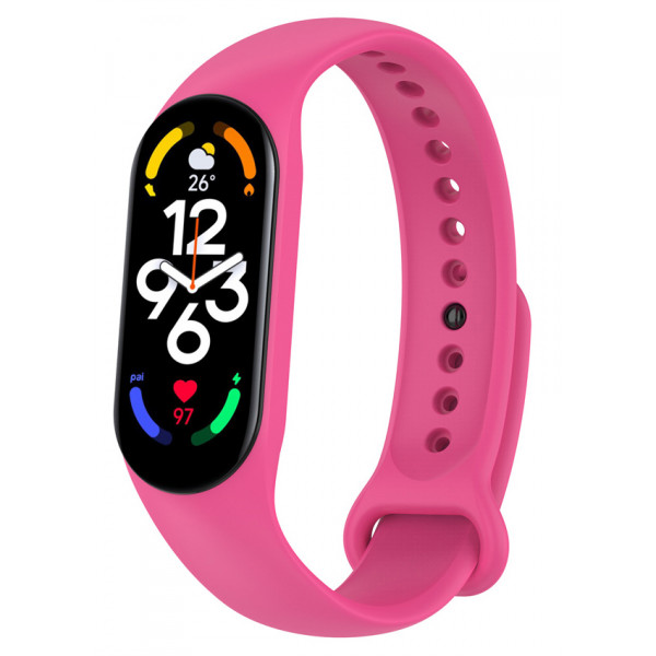 Фото - Ремінець для фітнес-браслету BeCover for Xiaomi Mi Smart Band 7 Hot Pink (707490)