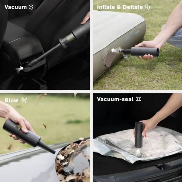 Фото - Пылесос ручной для автомобиля HOTO 4в1 AutoCare Air Duster&Vacuum (QWCXA005)