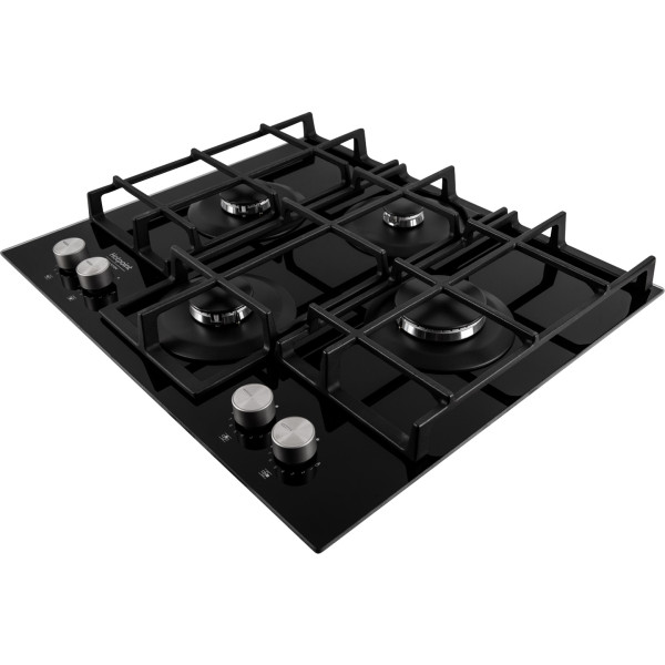 Фото - Духова шафа + варильна поверхня газова Hotpoint-Ariston HAO3K78PSUFB + HAGS61F/BK1