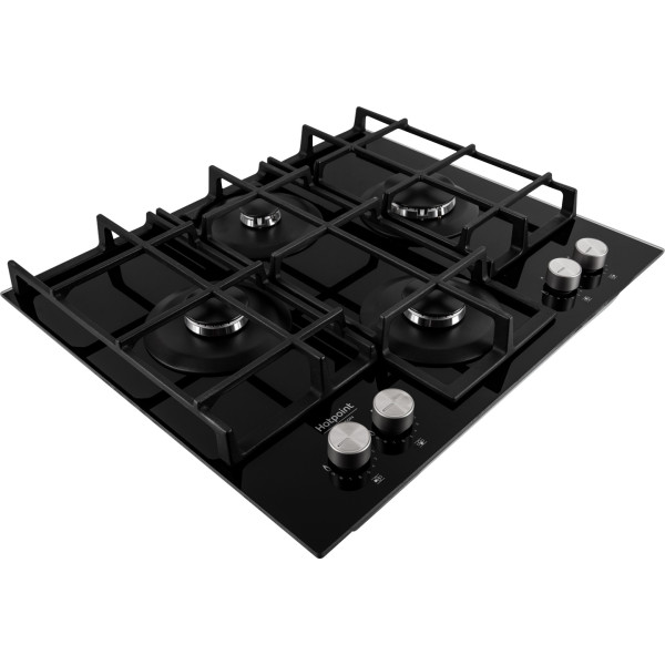 Фото - Духова шафа + варильна поверхня газова Hotpoint-Ariston HAO3K78PSUFB + HAGS61F/BK1