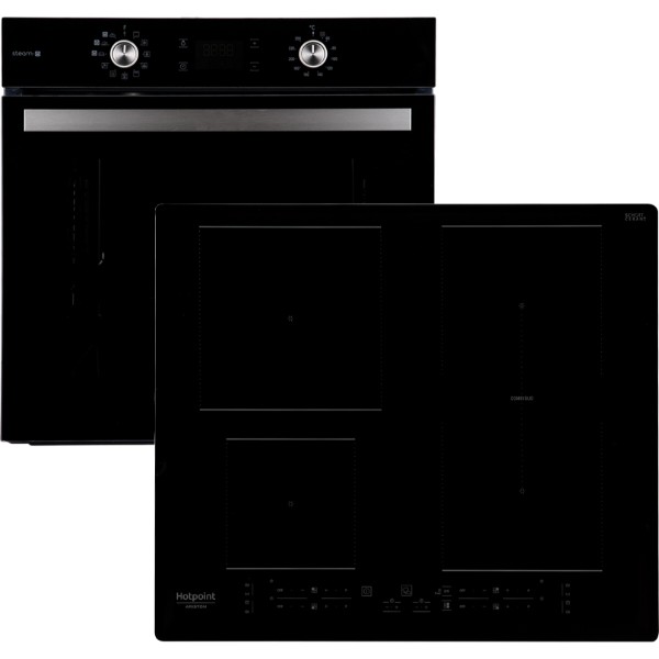 Фото - Духовой шкаф + варочная панель индукционная Hotpoint-Ariston FA5S841JBLGHA + HB4860BNE