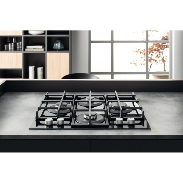 Фото - Варочная панель газовая Hotpoint-Ariston HAGS61FBK