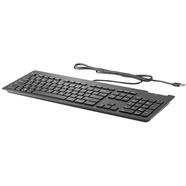 Фото - Клавиатура проводная HP Slim v2 SmartCard USB-A EN/UK Black (A71J9AA)