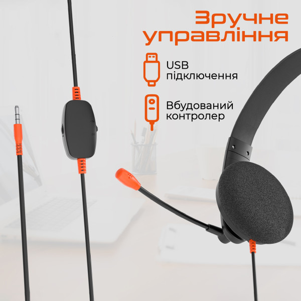 Фото - Гарнітура дротова Meetion MT-HP002U-A