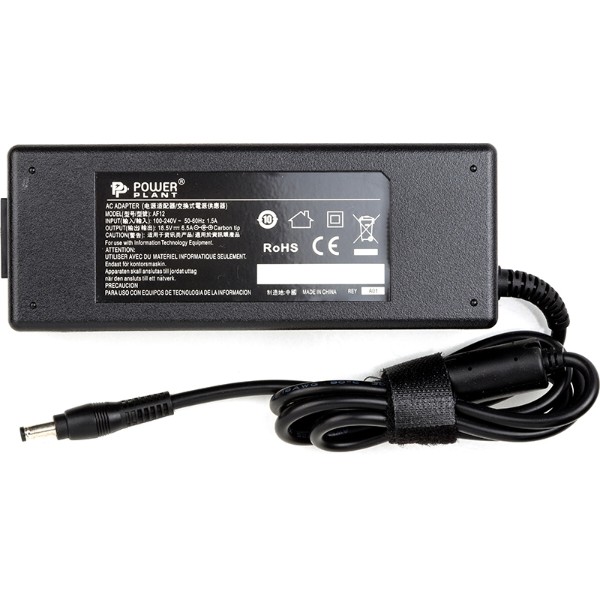 Фото - Зарядний пристрій для ноутбука PowerPlant HP 220V 18.5V 120W 6.5A (5.5*2.5) (HP120E5525)