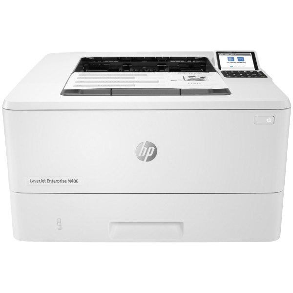 Фото - Принтер для ч/б печати HP LaserJet Enterprise M406dn (3PZ15A)