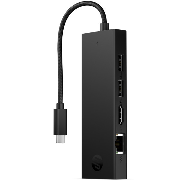 Фото - Хаб USB HP USB 3.0 - HDMI/USB2.0x2/USB-C PD/Ethernet Hub (BR1U3AA)