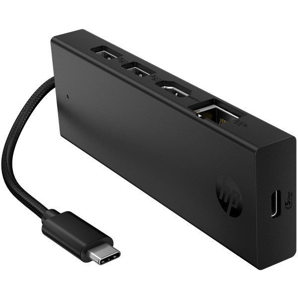 Фото - Хаб USB HP USB 3.0 - HDMI/USB2.0x2/USB-C PD/Ethernet Hub (BR1U3AA)