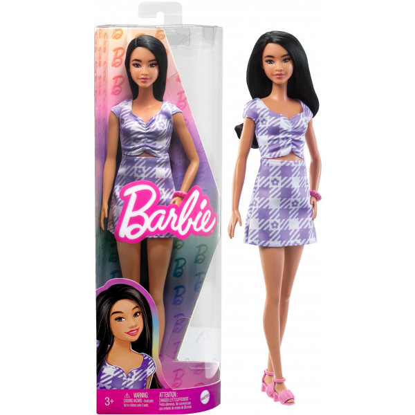 Фото - Лялька Barbie "Модниця" у ніжній сукні з фігурним вирізом (HPF75)