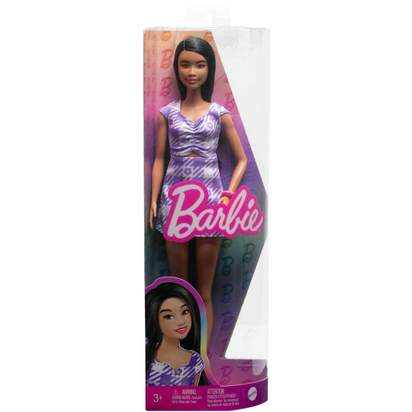 Фото - Лялька Barbie "Модниця" у ніжній сукні з фігурним вирізом (HPF75)