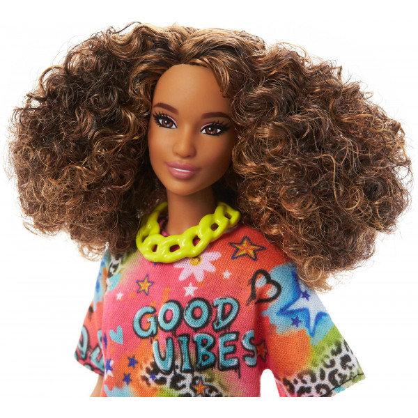 Фото - Лялька Barbie "Модниця" в яскравій сукні-футболці (HPF77)