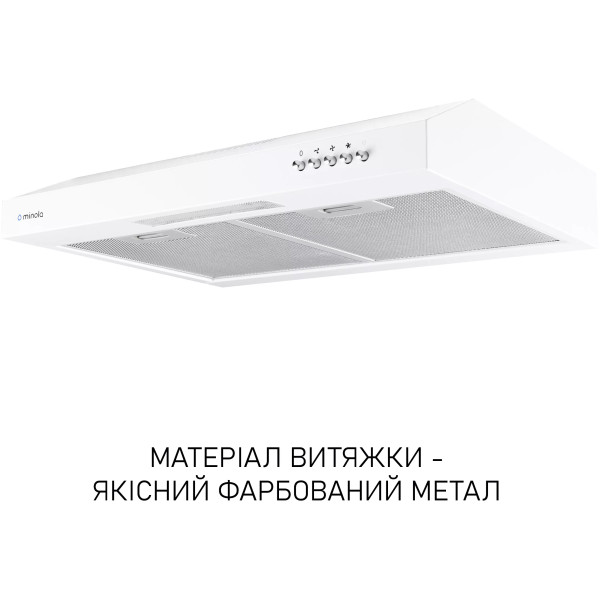 Фото - Витяжка традиційна Minola HPL 512 WH