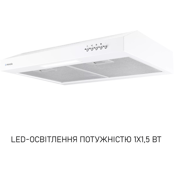 Фото - Витяжка традиційна Minola HPL 512 WH