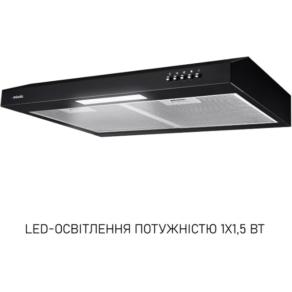 Фото - Вытяжка традиционная Minola HPL 612 BL