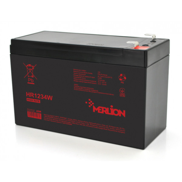 Фото - Акумулятор для ДБЖ Merlion 12V 9,5Ah (HR1234W)