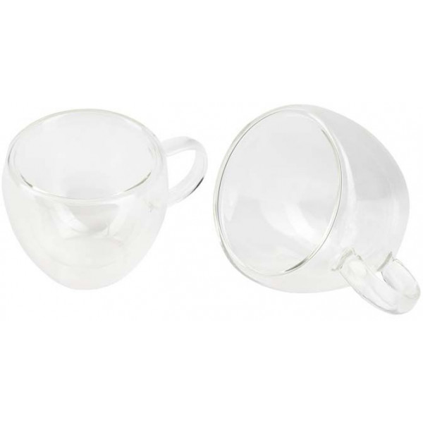 Фото - Набір чашок з подвійними стінками Bergner Coffee & tea lovers 100 мл 2 шт. (BG-20114-MM)