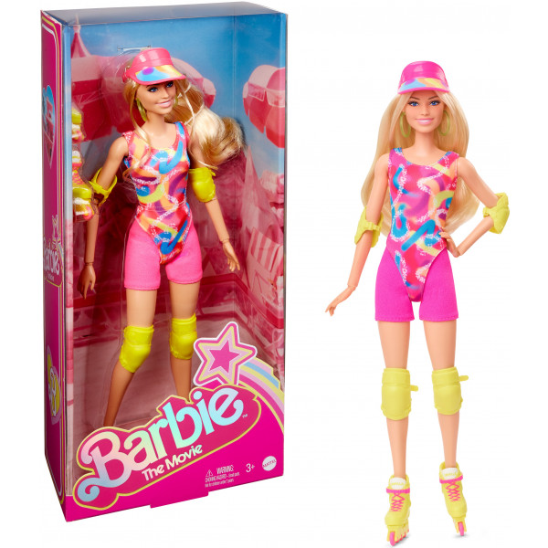 Фото - Колекційна лялька Barbie Barbie "Roller-Skating" за мотивами фільму "Барбі" (HRB04)