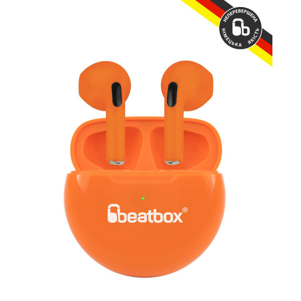 Фото - Наушники вкладыши беспроводные TWS BeatBox PODS PRO 6 orange (bbppro6o)