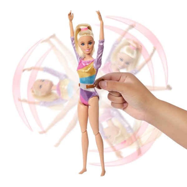 Фото - Кукольный набор Barbie "Тренировка по гимнастике" (HRG52)