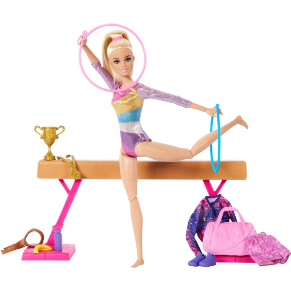 Фото - Кукольный набор Barbie "Тренировка по гимнастике" (HRG52)