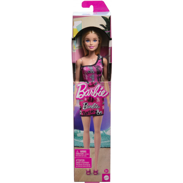 Фото - Кукла Barbie "Супер стиль" в брендированном платье – блондинка (HRH07)